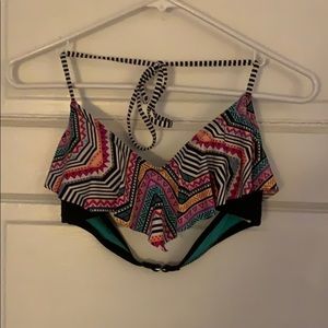 Multi colored/ patterned bikini top